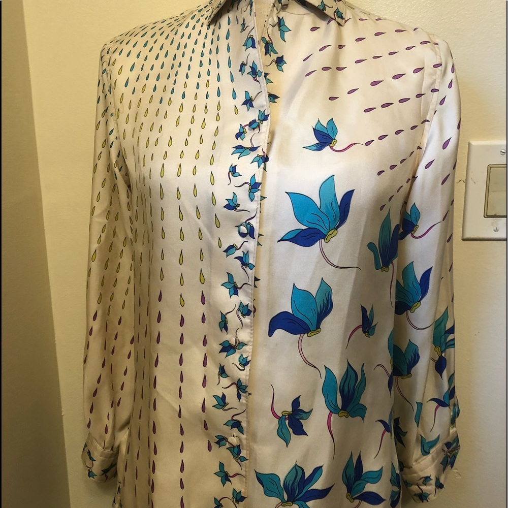 Emilio Pucci vintage silk shirt.